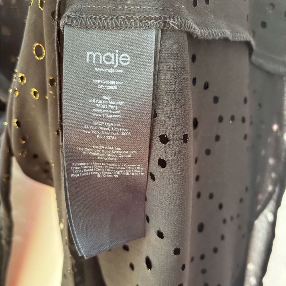 Maje Sheer Ruffled Shirt - Picture 5 of 7